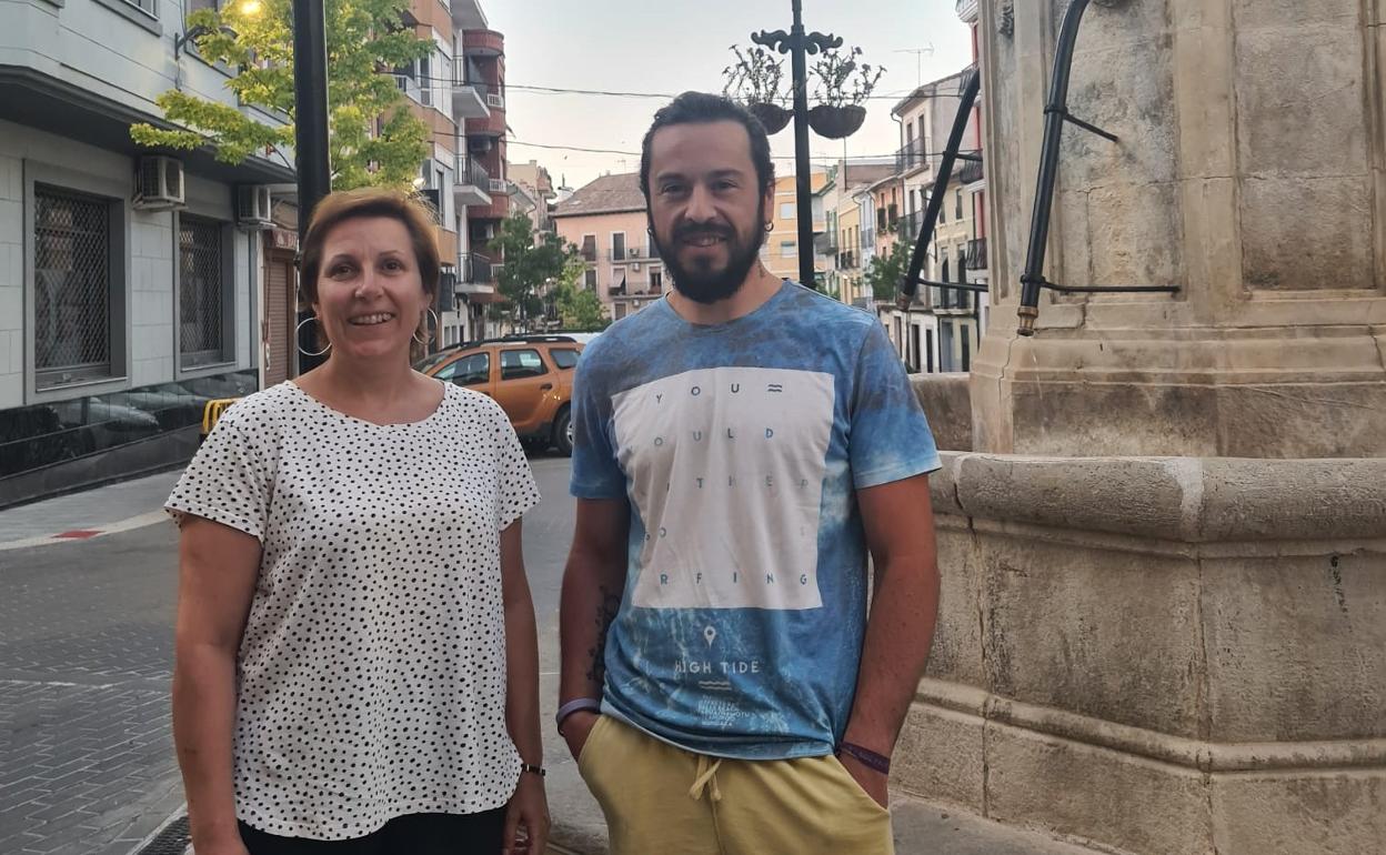 Irene Vila junto a Adrià Gómez, nuevo secretario de organización. 