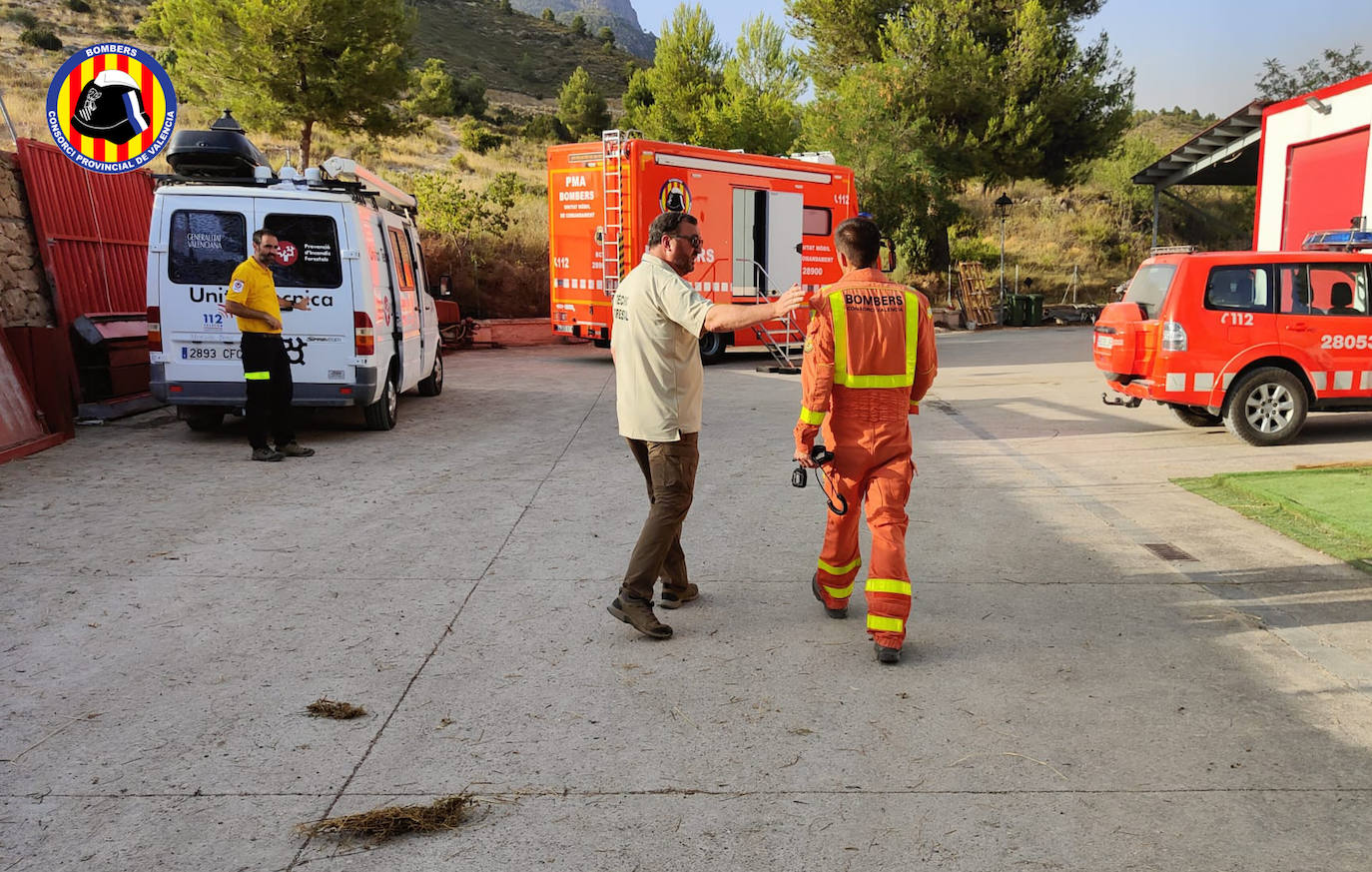 Fotos: Incendio forestal en Calles