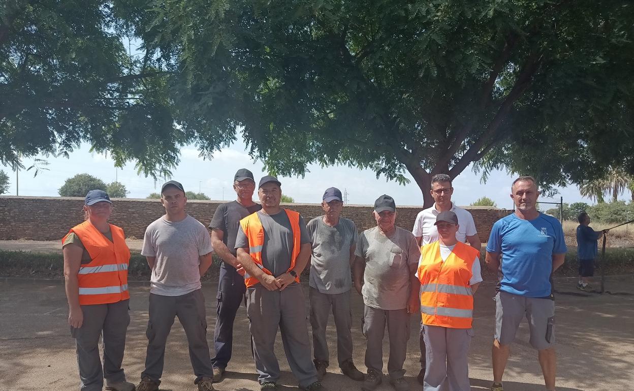 Profesionales agrícolas contratados durante el verano. 