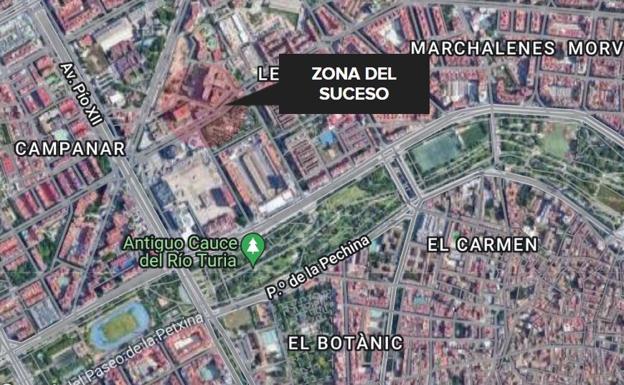 Un hombre es acuchillado en Valencia a plena luz del día