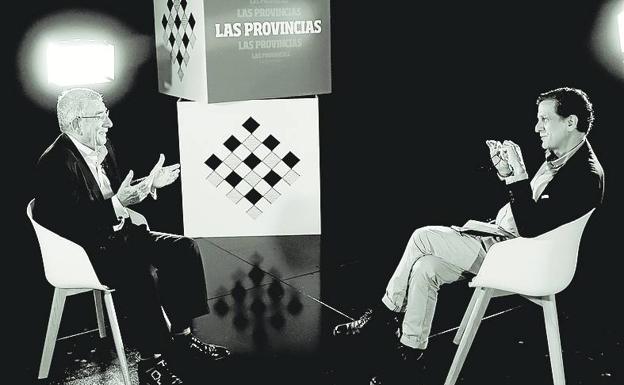 La entrevista, en el estudio de LAS PROVINCIAS. 