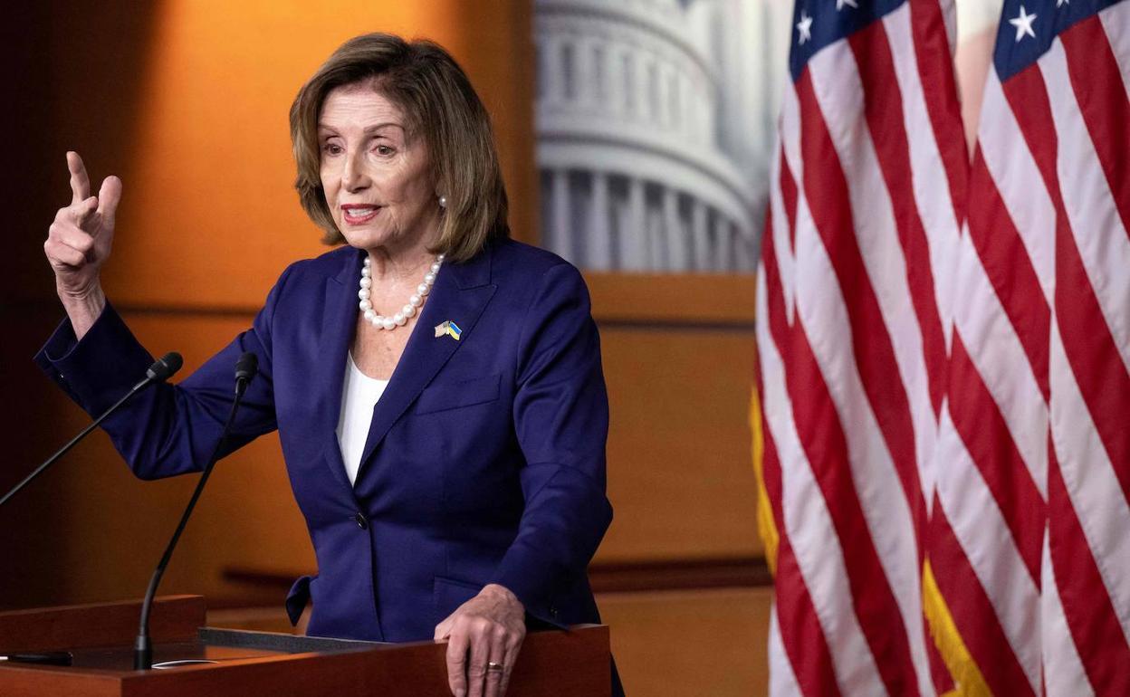 La presidenta de la Cámara de Representantes de Estados Unidos, Nancy Pelosi. 