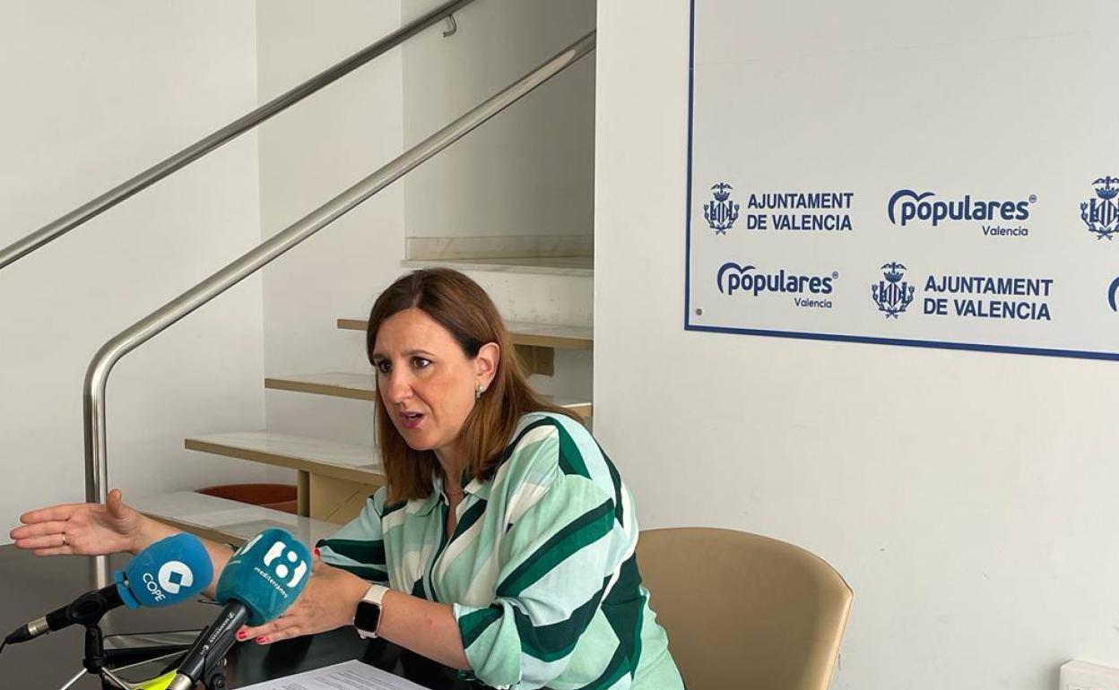 La portavoz del PP en el Ayuntamiento, María José Catalá. 