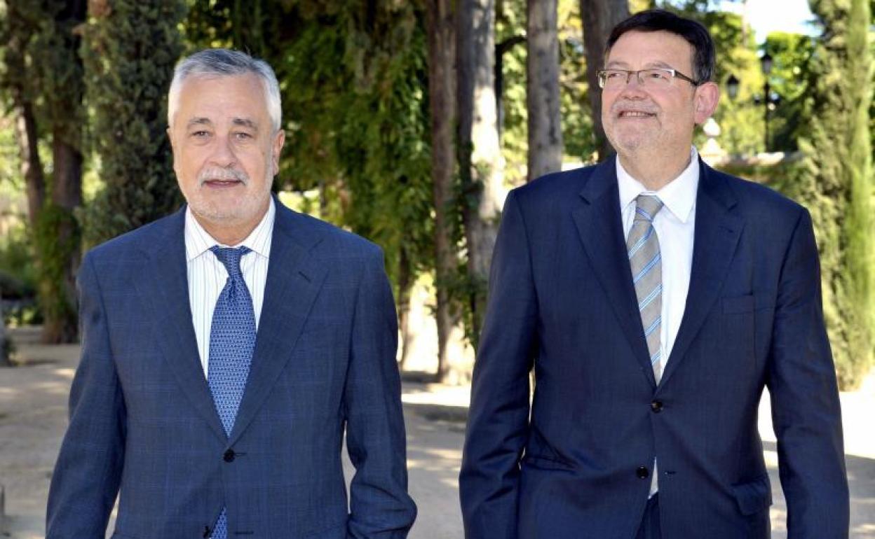 Griñán y Puig, en una reunión celebrada en 2012. 