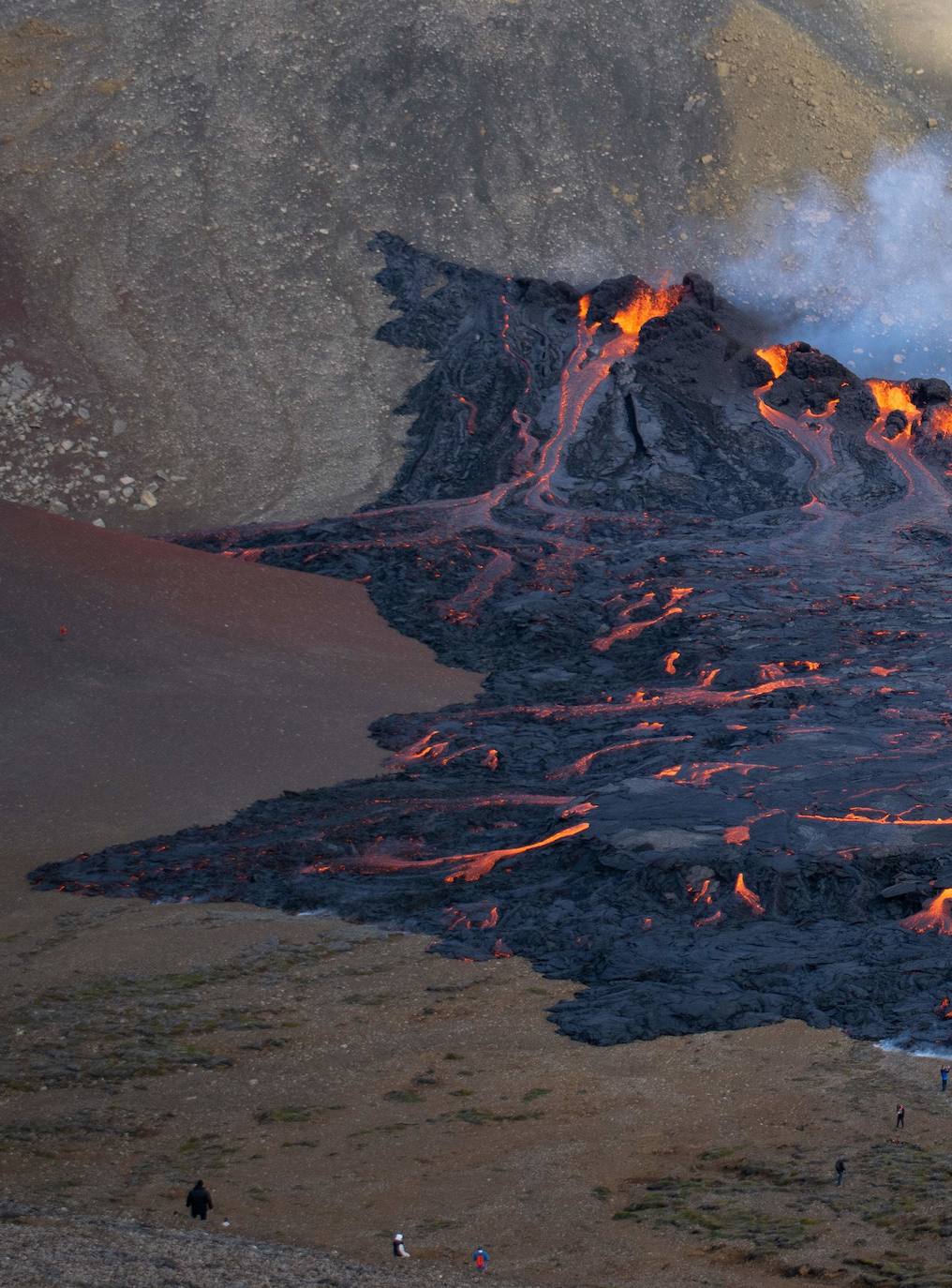 Fotos: Un volcán entra en erupción en Islandia