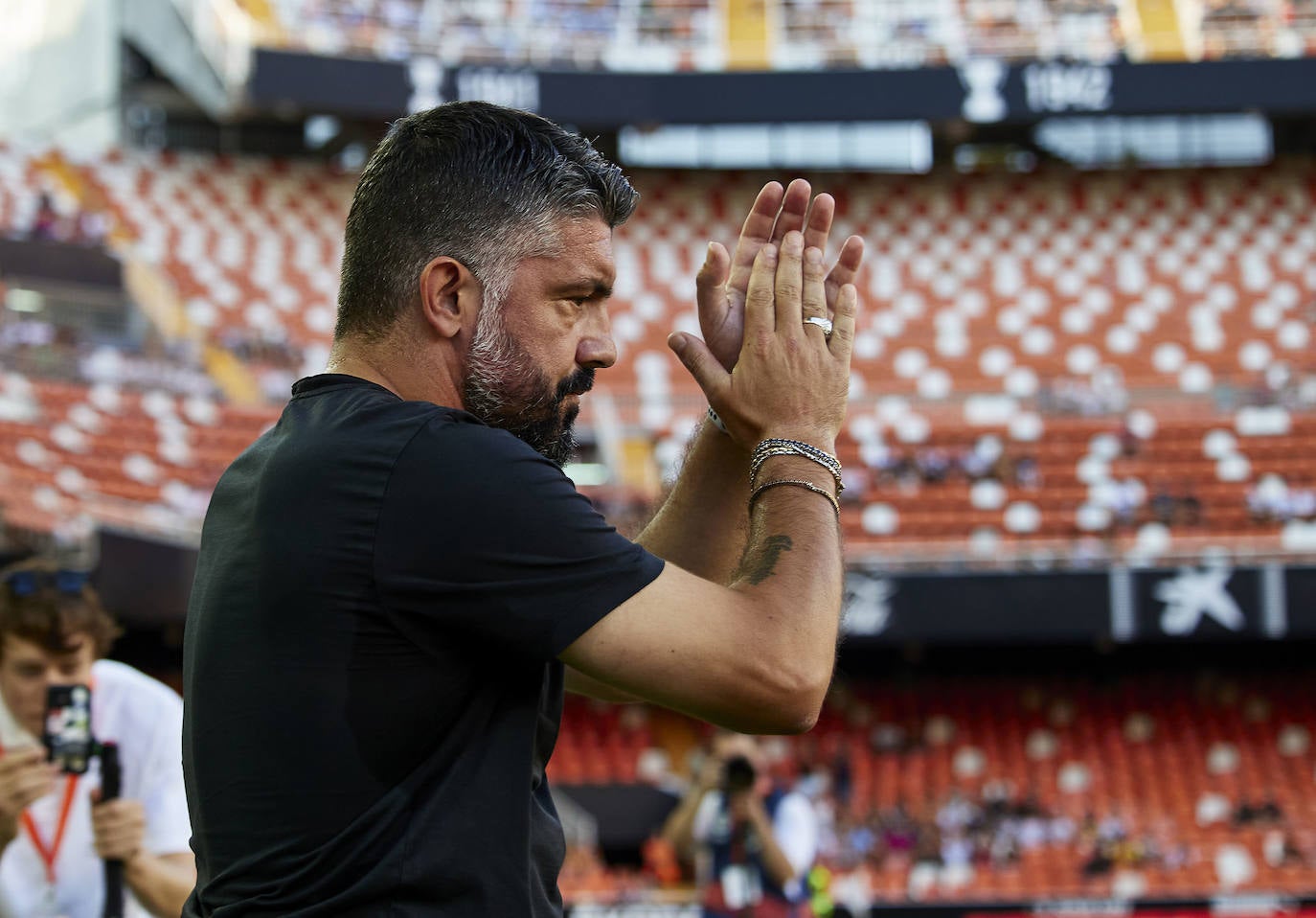 El Valencia de Gattuso se estrena en Mestalla.