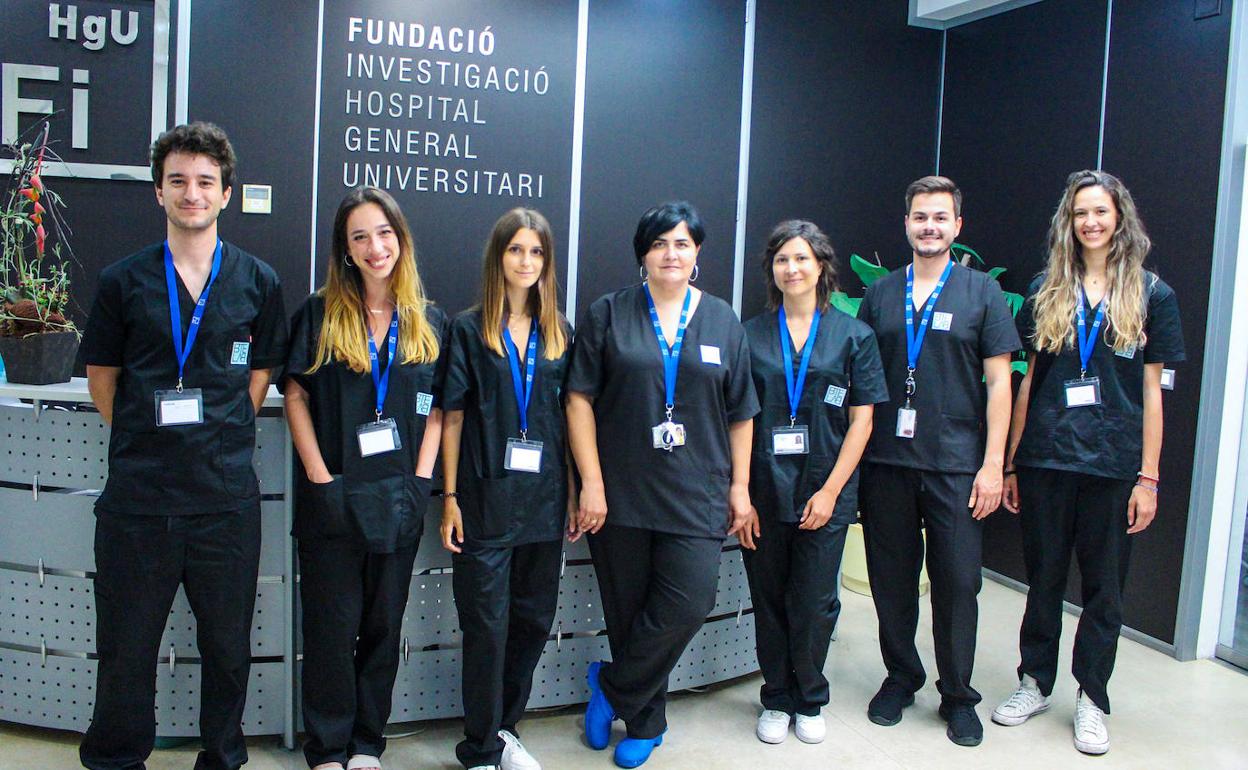 Profesionales del laboratorio de Ingeniería Biomédica y Tisular (BTELab) del Hospital General de Valencia.