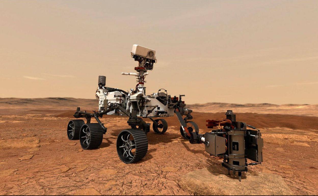 El rover Perseverance de la NASA en Marte, en una imagen de archivo.