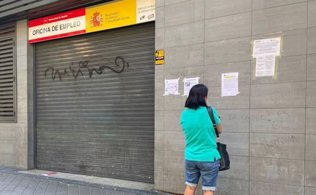 Una oficina del SEPE en Madrid. /