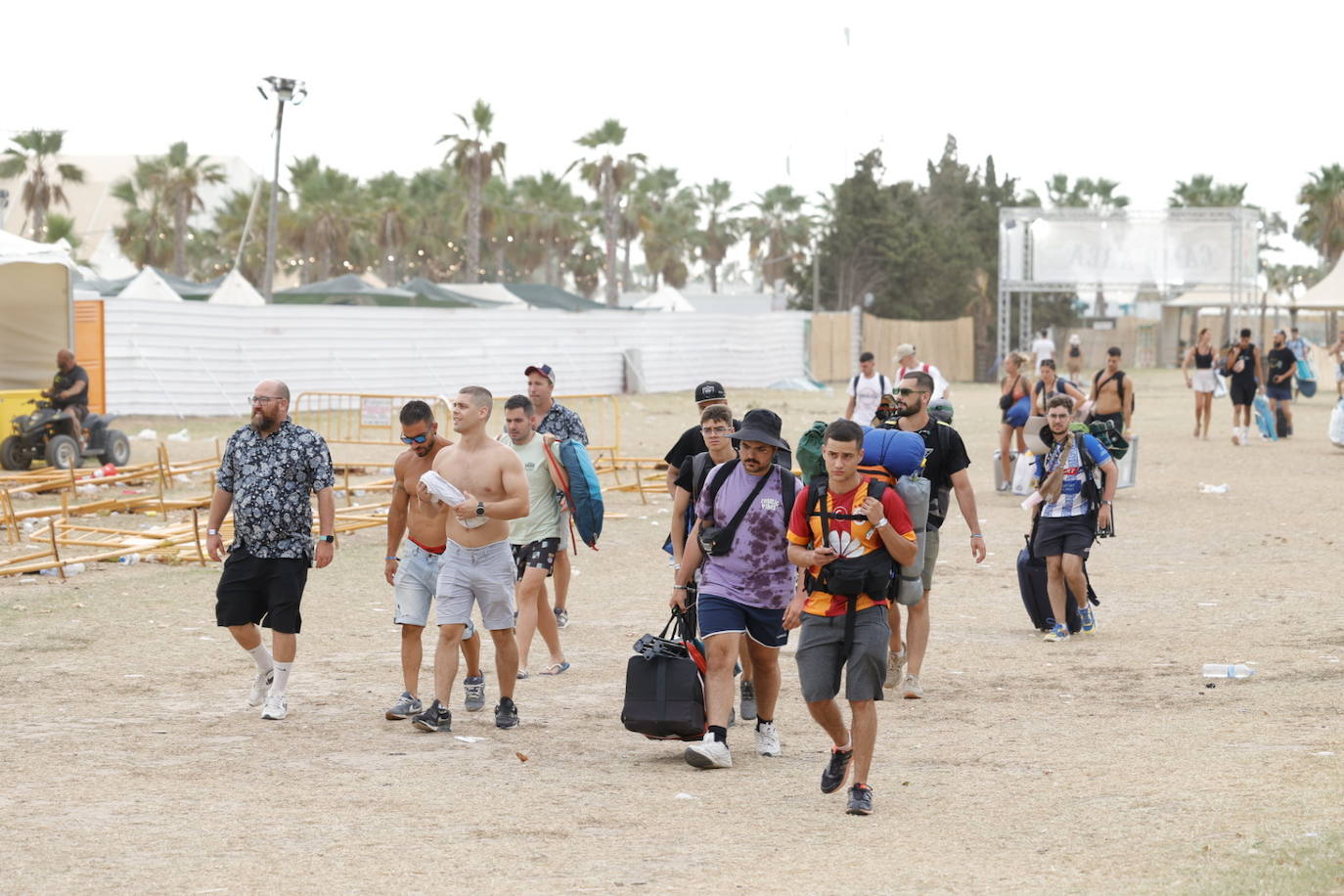 Fotos: Así ha quedado el recinto del festival Medusa tras la tormenta de arena