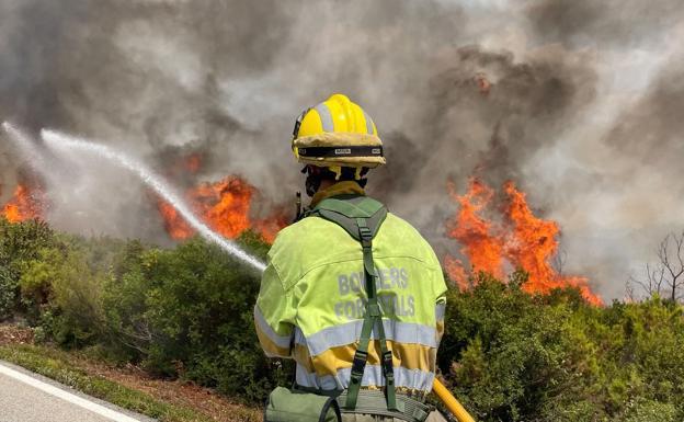 Optimismo en el incendio de Les Useres