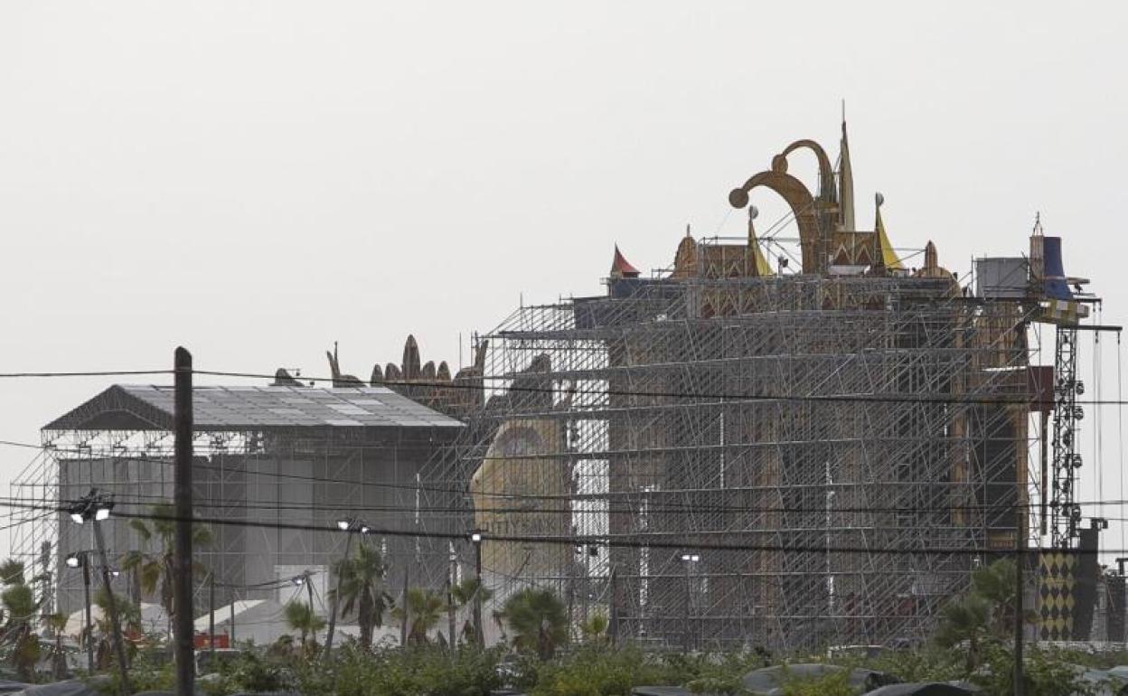 Escenario del Medusa, poco después del accidente. 