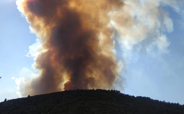 Incendio en Bejís. 