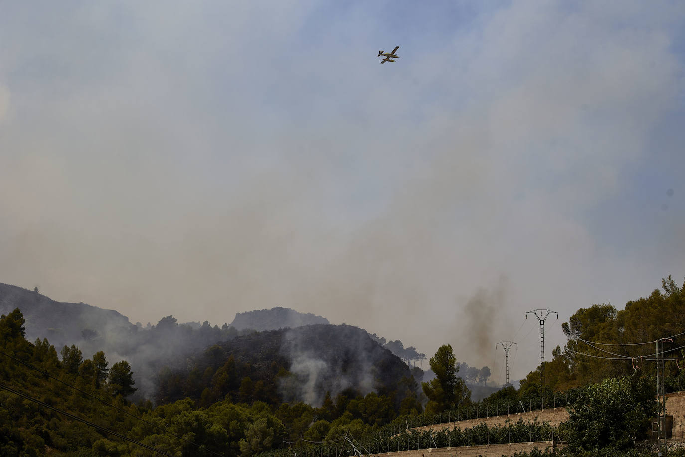 Fotos: Incendio en la Vall d&#039;Ebo