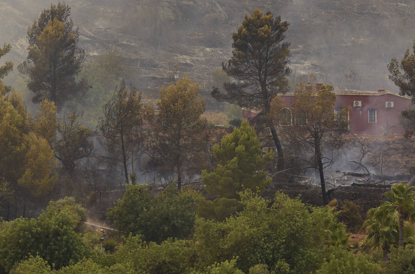 Fotos: Incendio en la Vall d&#039;Ebo