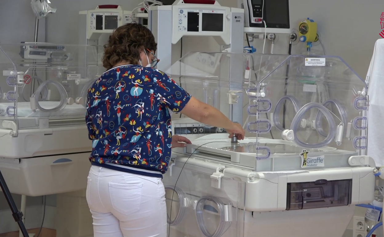 Unidad neonatal del hospital de Gandia.
