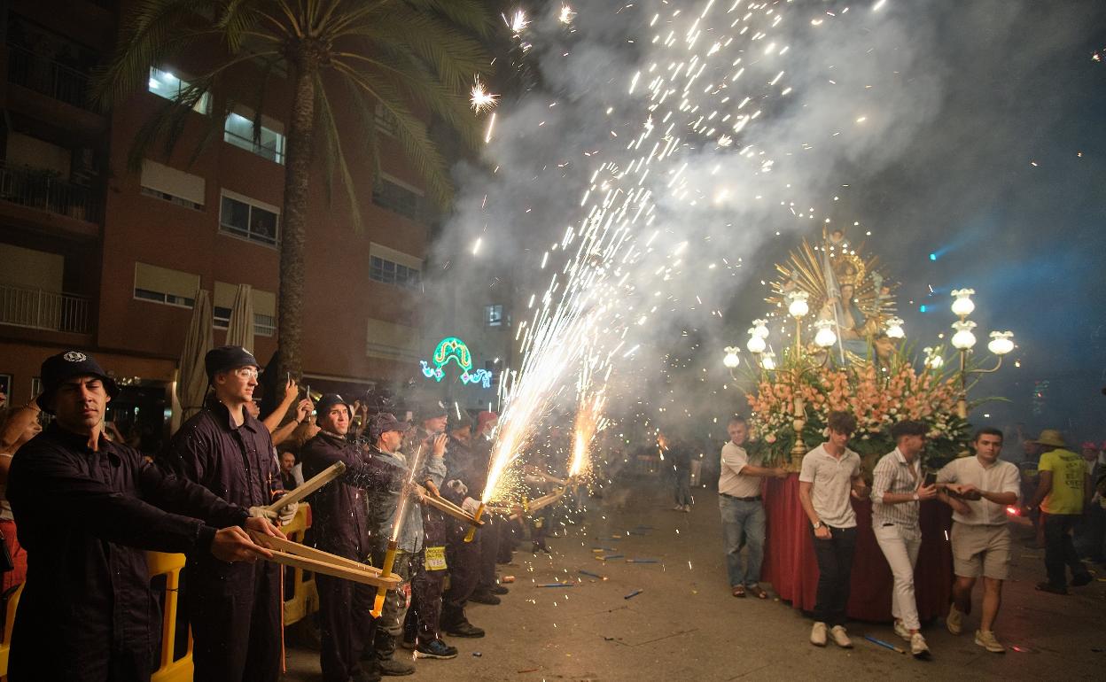 Procesión del Fuego en Benifaió. 