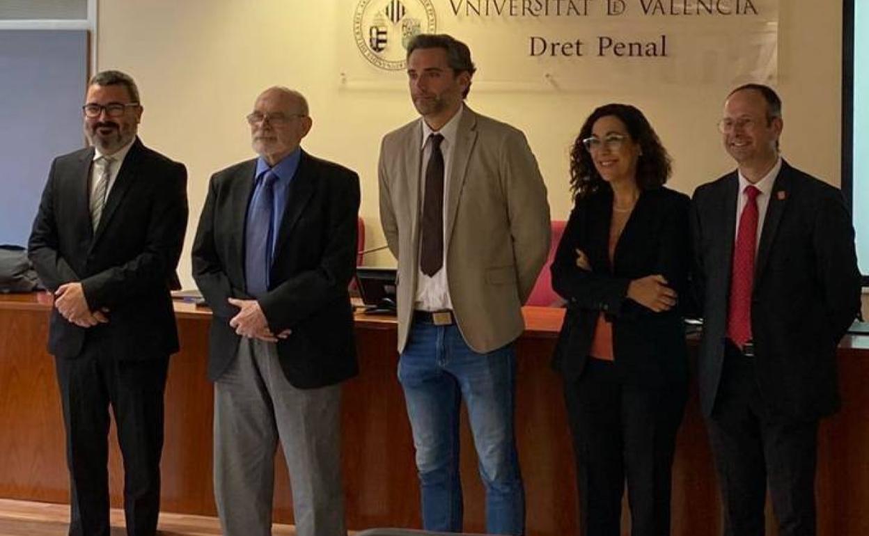 Antonio Carrasco, en el centro. 