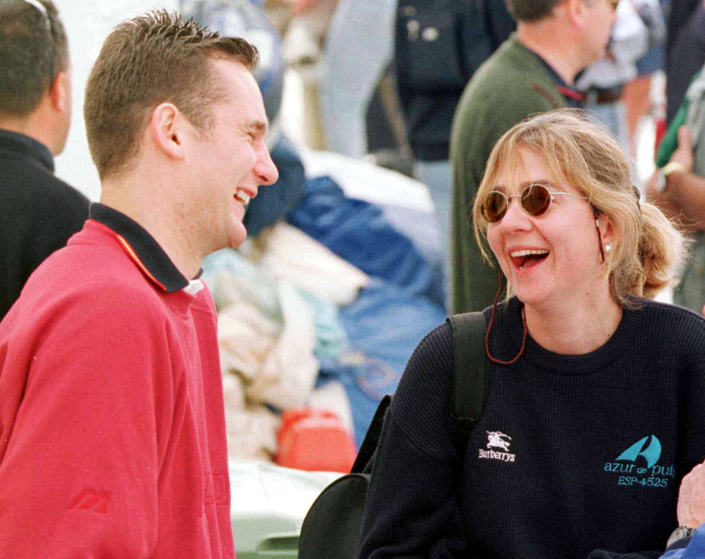 Año 1998 | Iñaki y Cristina en el Trofeo de Vela Princesa Sofía, en Palma de Mallorca.