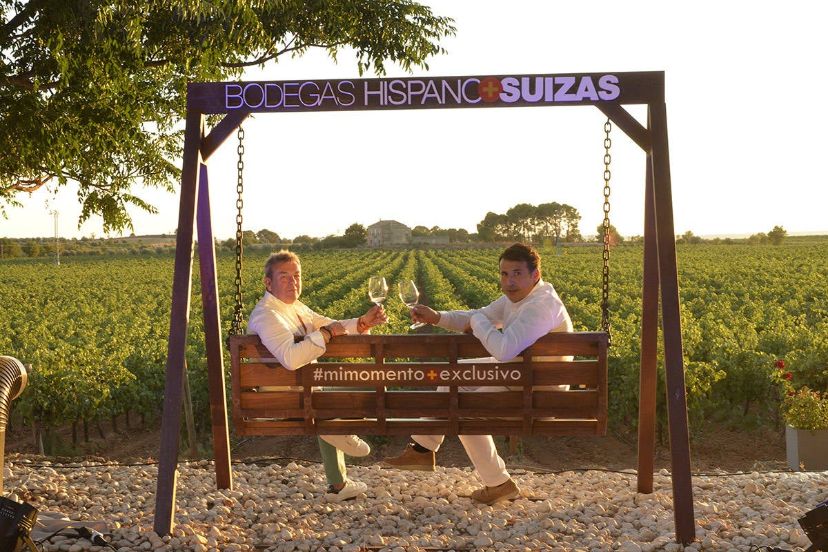 Rafa Navarro y Pablo Ossorio en la fiesta blanca de Hispano Suizas