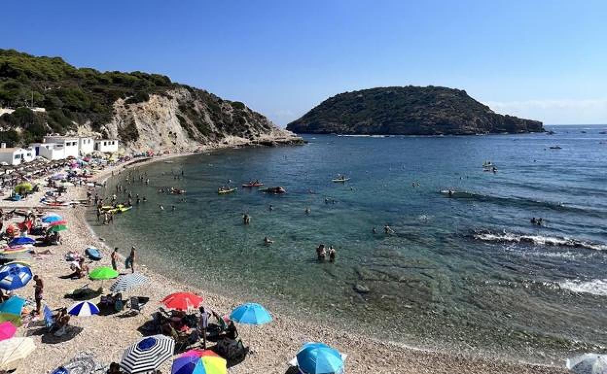 Cala Barraca o cala Portitxol de Xàbia. 