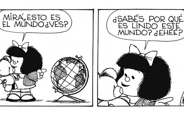 Viñetas de Mafalda. 