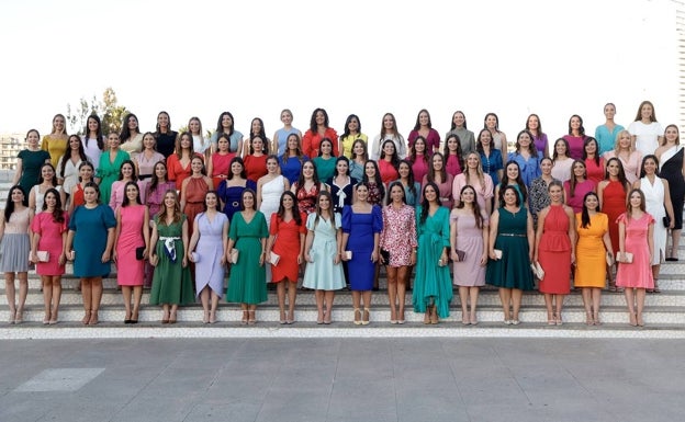 Imagen principal - Candidatas a fallera mayor de Valencia 2023. 