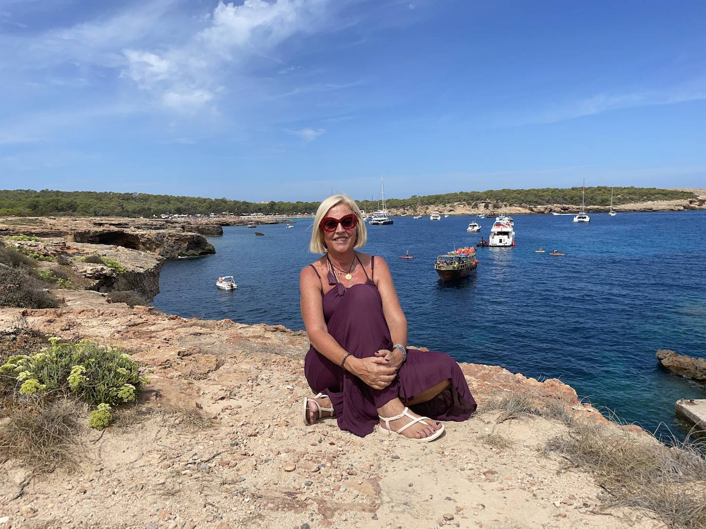 Julia Pérez Broseta, en Ibiza.