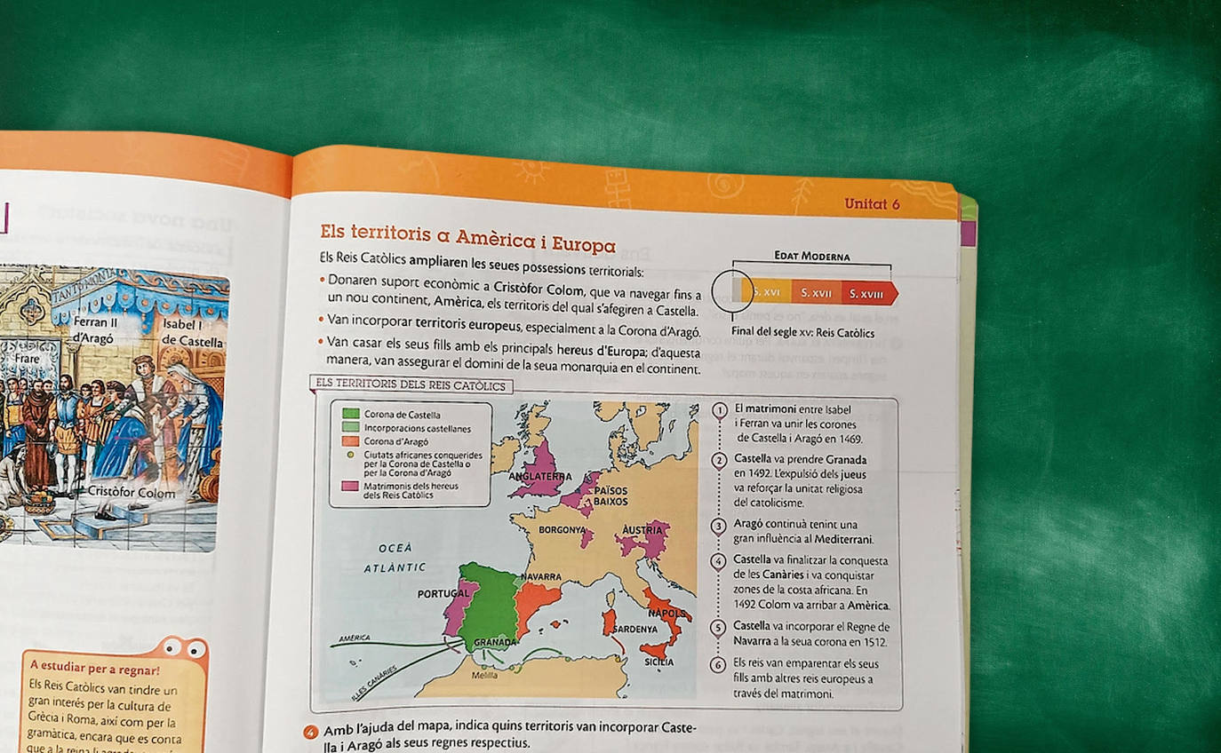 PRIMARIA. 5º CURSO. Conquista de América. Otro contenido específico que desaparece es la aproximación a la formación de la Monarquía Hispánica y a su extensión por América y Europa. 