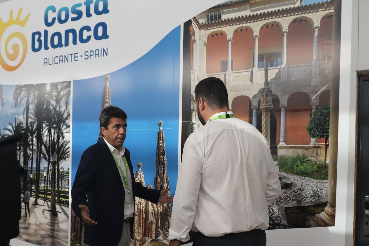 Carlos Mazón y José Mancebo durante una  acción promocional. LP