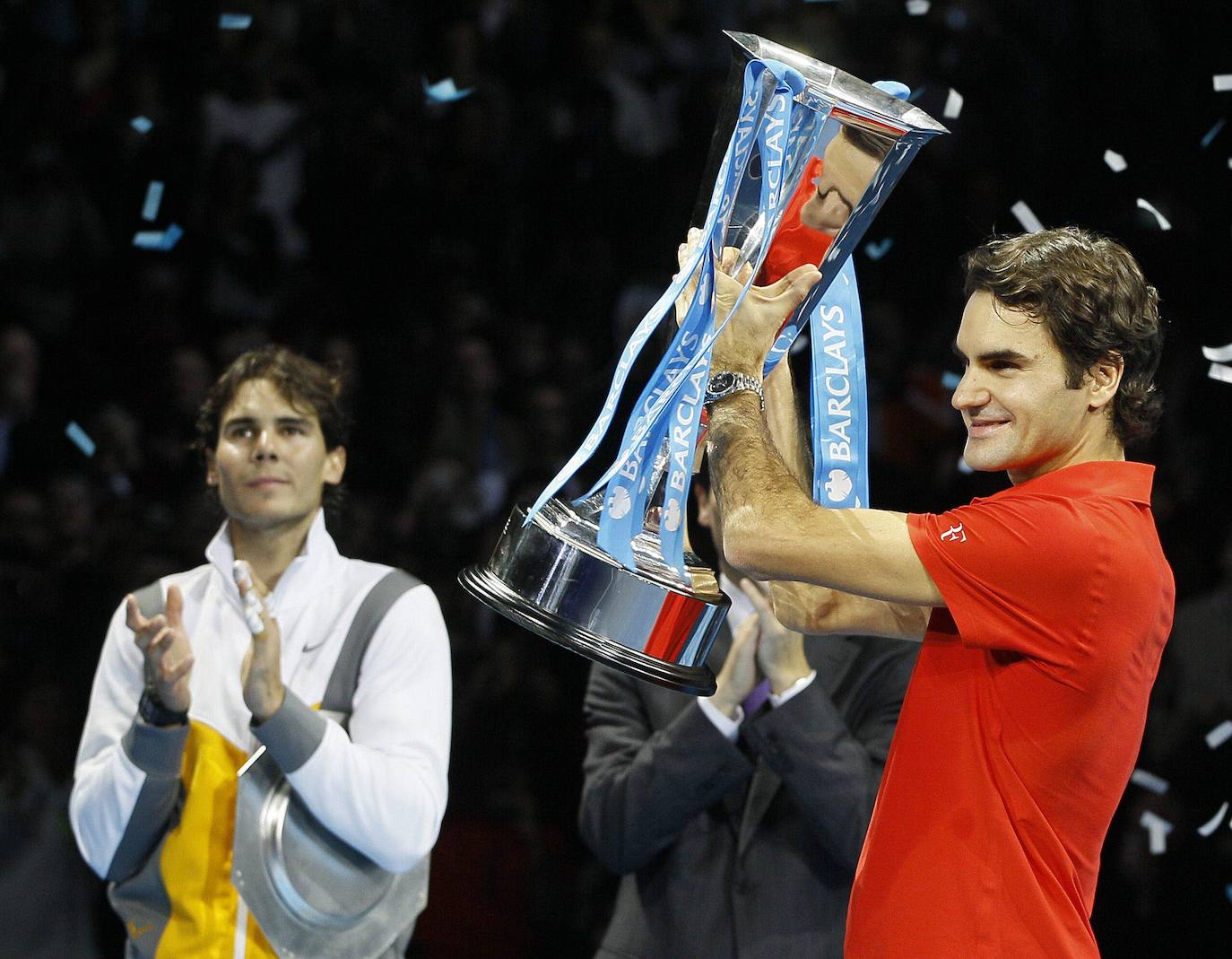 Nadal y Federer en Londres en el año 2010.