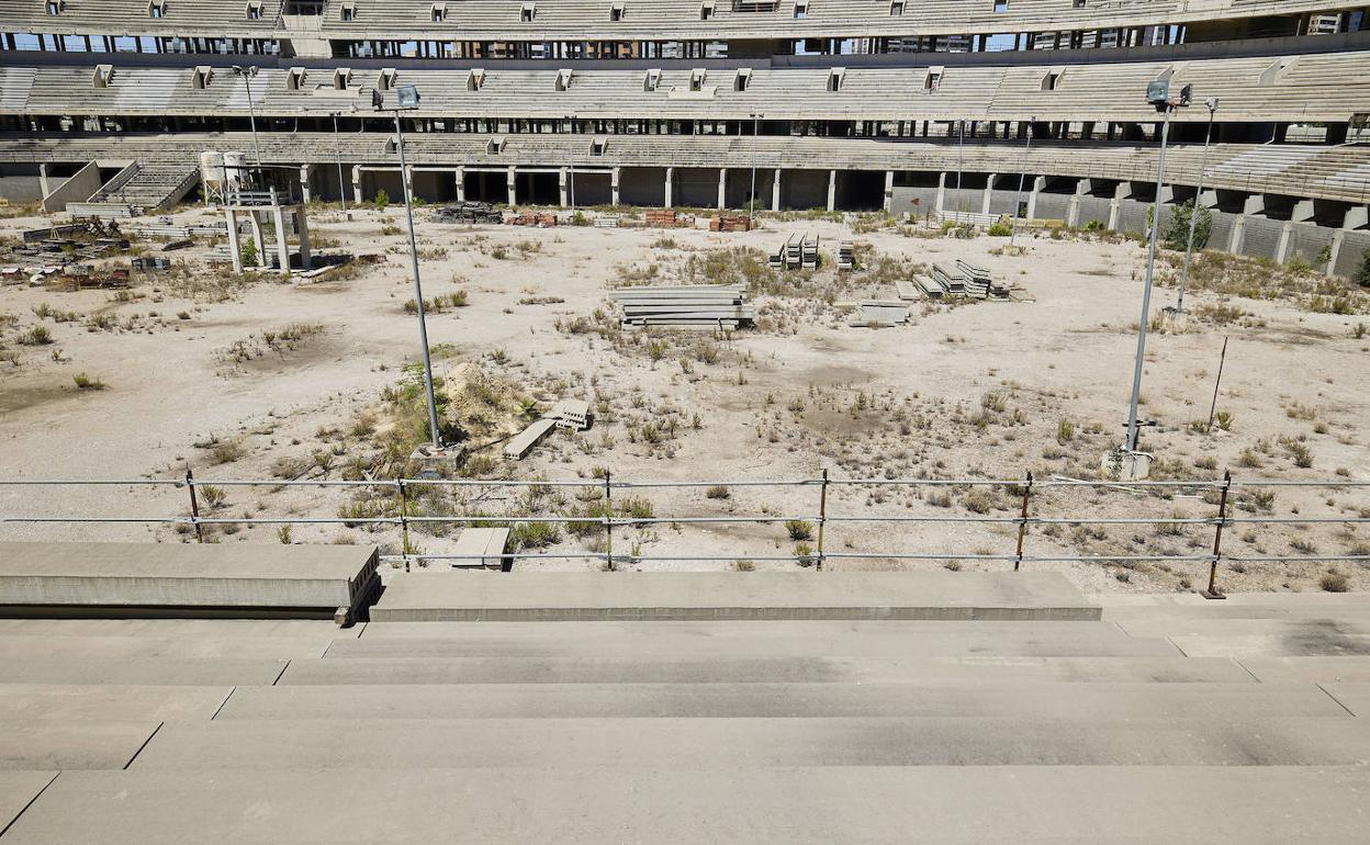 Estado actual de las obras del Nuevo Mestalla. 