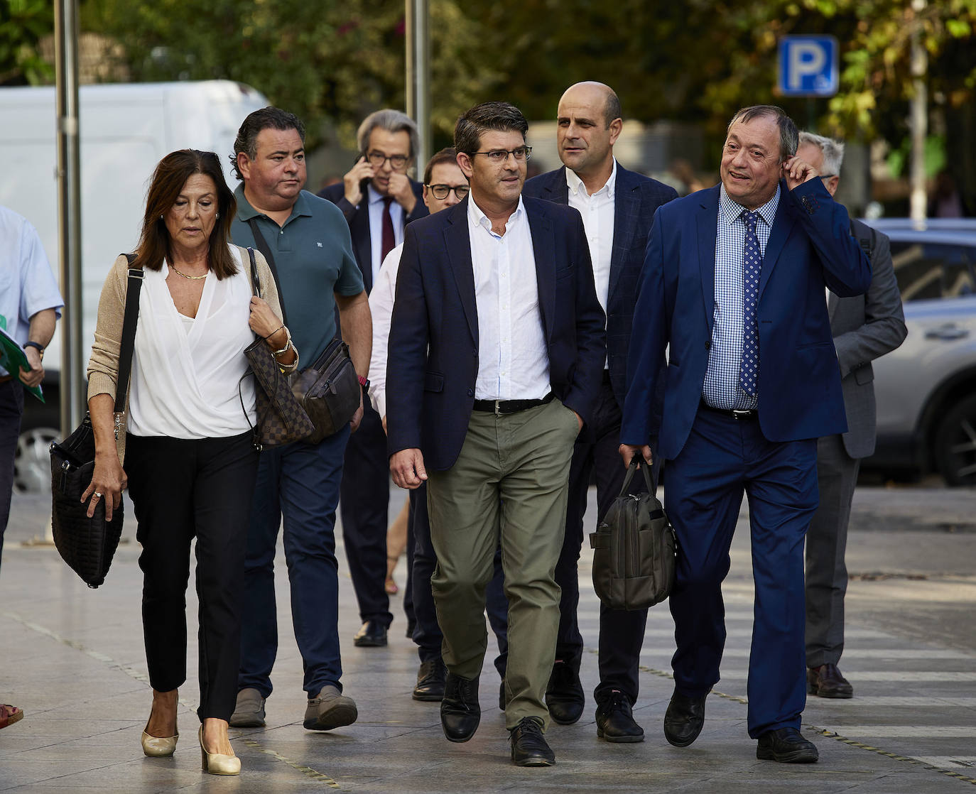 El expresidente de la Diputación de Valencia, Jorge Rodríguez, en la Ciudad de la Justicia de Valencia. 