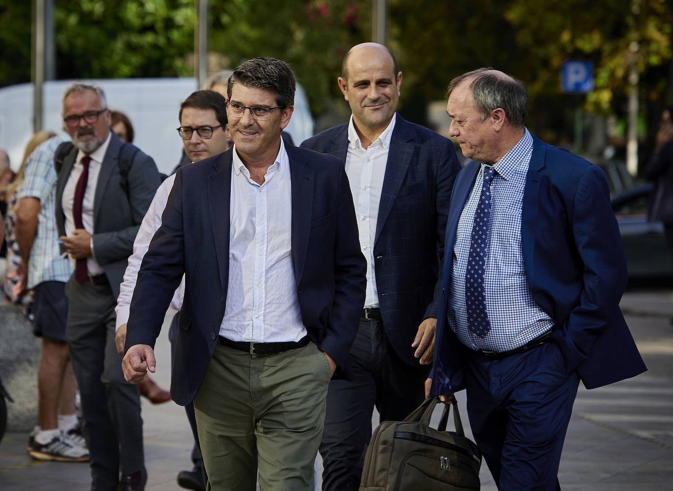 El expresidente de la Diputación de Valencia, Jorge Rodríguez, en la Ciudad de la Justicia de Valencia. 