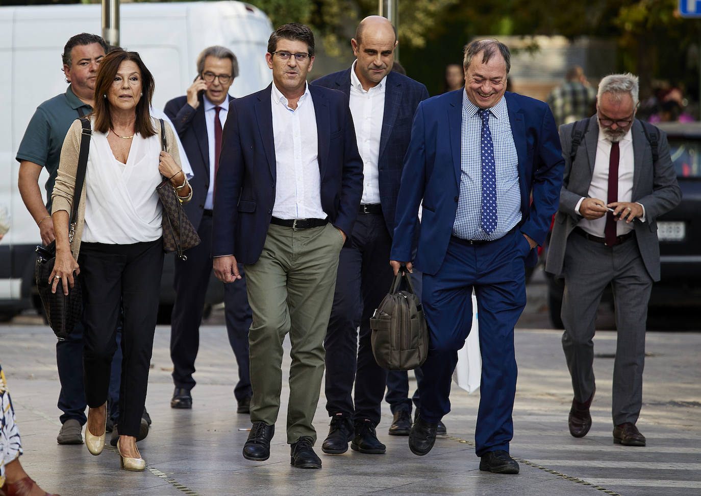 El expresidente de la Diputación de Valencia, Jorge Rodríguez, en la Ciudad de la Justicia de Valencia. 