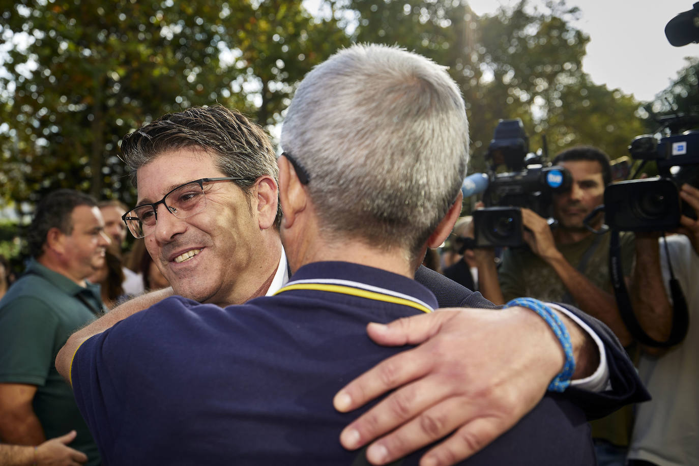 El expresidente de la Diputación de Valencia, Jorge Rodríguez, en la Ciudad de la Justicia de Valencia. 