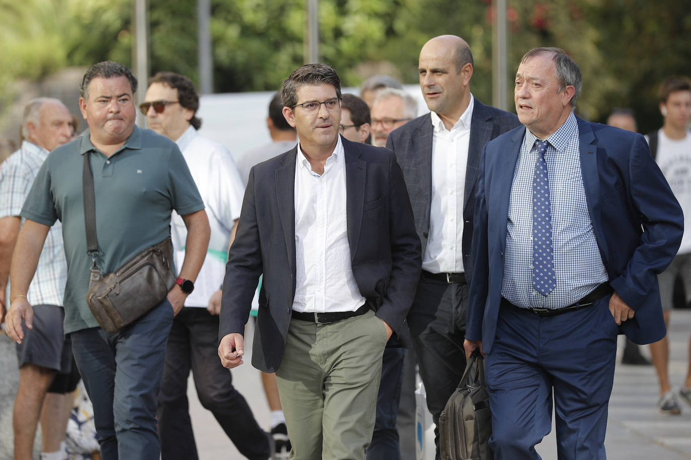 El expresidente de la Diputación de Valencia, Jorge Rodríguez, en la Ciudad de la Justicia de Valencia. 