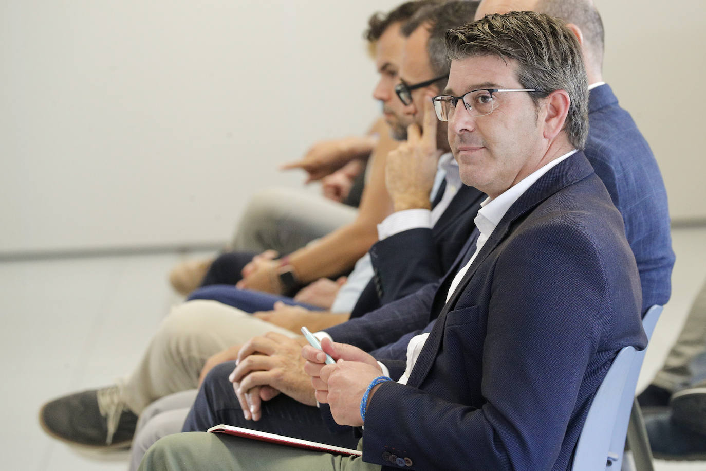 El expresidente de la Diputación de Valencia, Jorge Rodríguez, en la Ciudad de la Justicia de Valencia. 