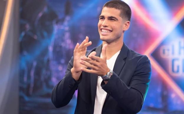 Carlos Alcaraz en su última visita a 'El Hormiguero', en abril..