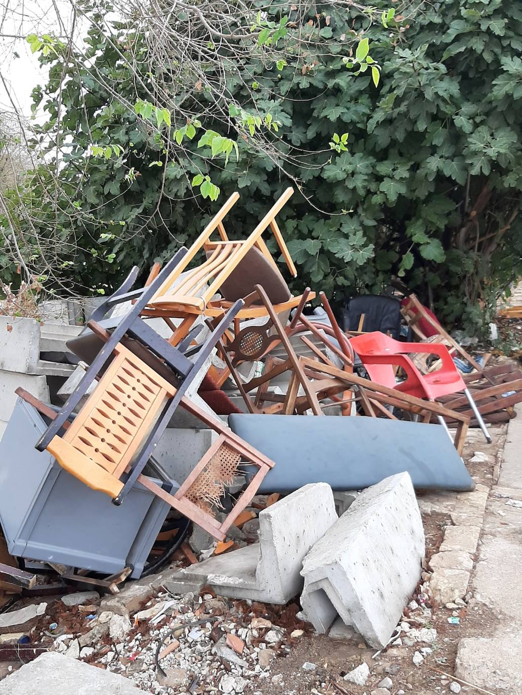 Fotos: El abandono se extiende por las calles de Cruz Cubierta