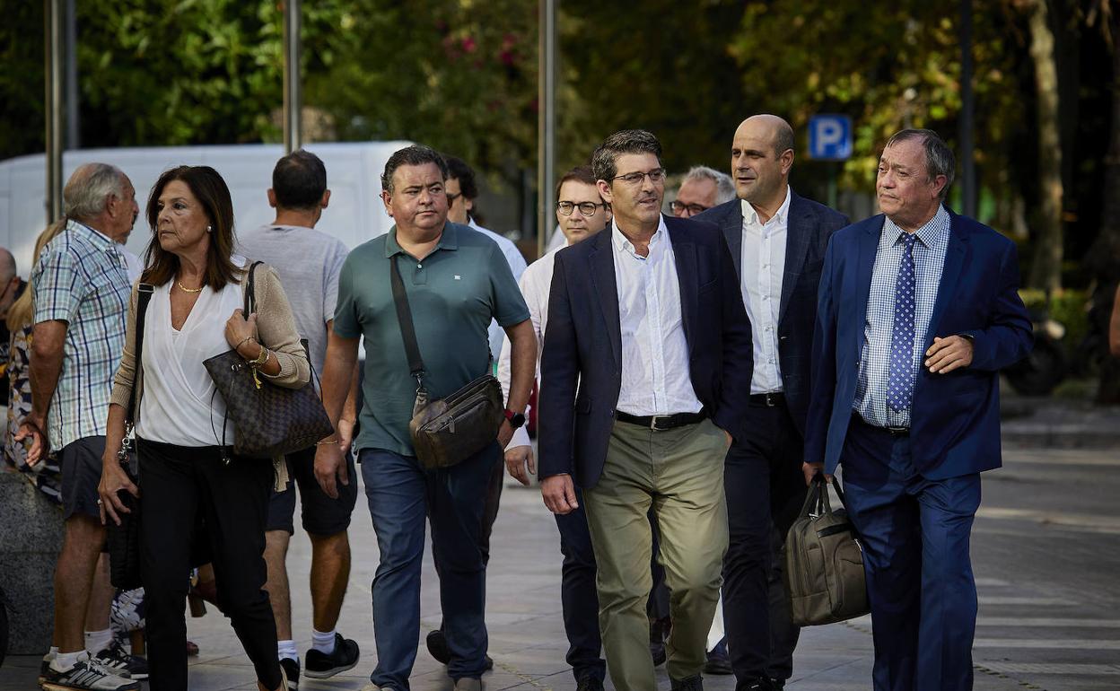 El expresidente de la Diputación de Valencia, Jorge Rodríguez, en la Ciudad de la Justicia de Valencia.