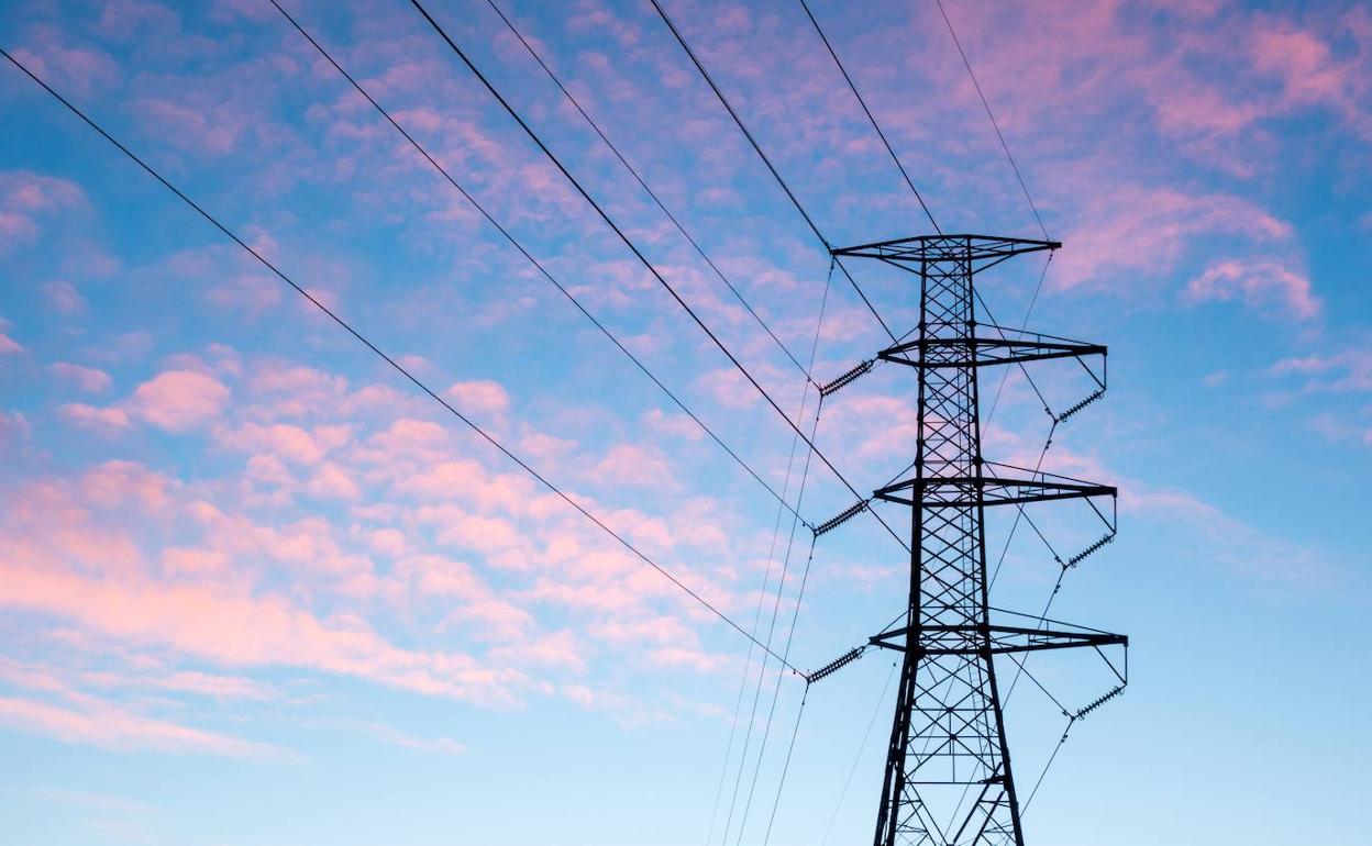 Una línea de alta tensión. 