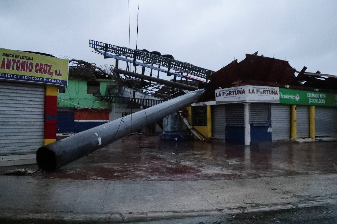 Efectos del huracán Fiona. 