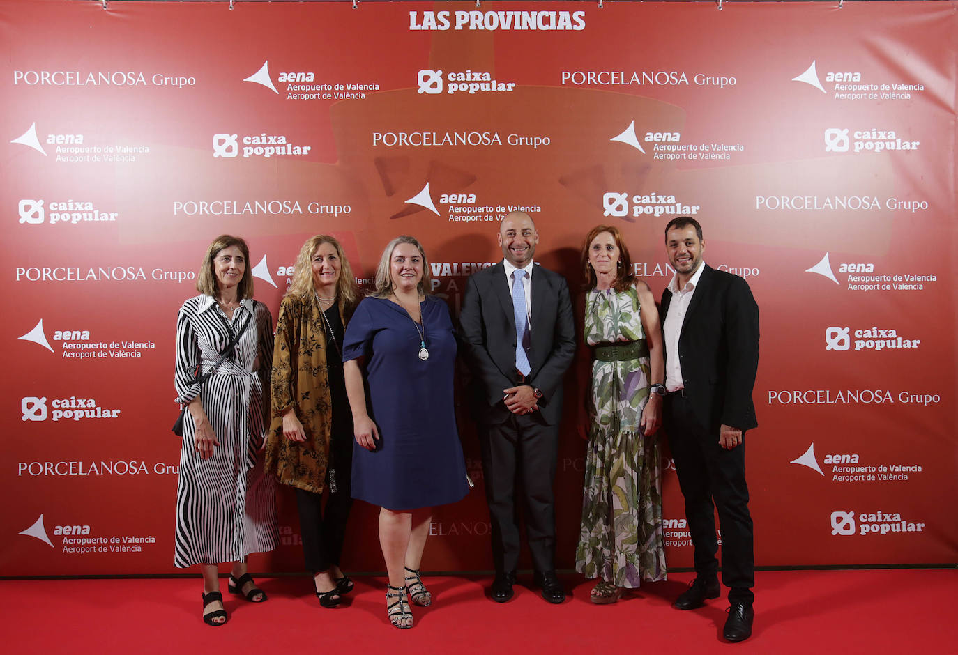 María Isasi, Vanessa Peris, Isabel Ferrando, Benito Mestre, la periodista Concha Pastor y el alcalde de Ondara, José Ramiro.