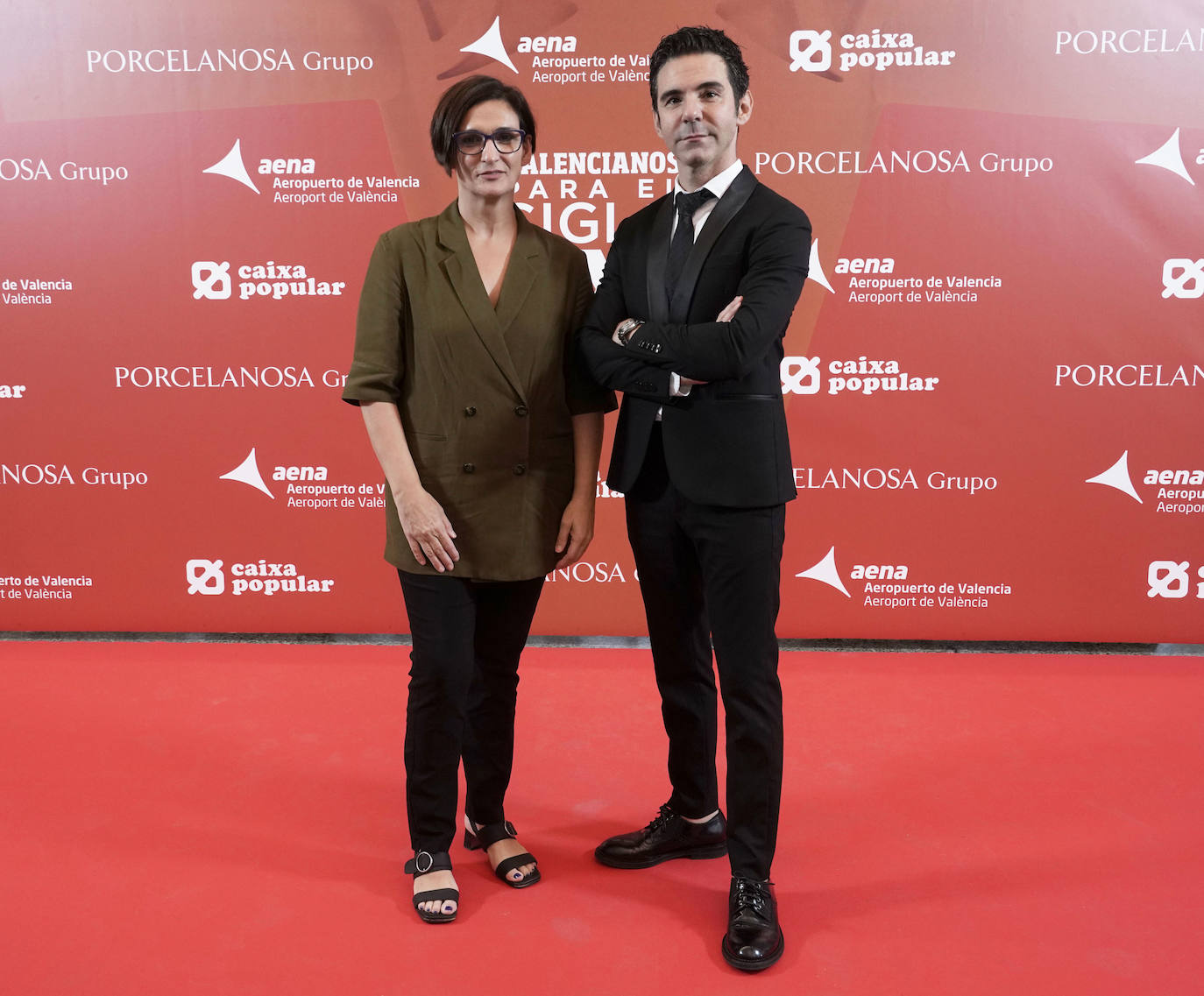 Nuria Enguita, directora del IVAM, y Pablo González Tornel, director del Museo de Bellas Artes.