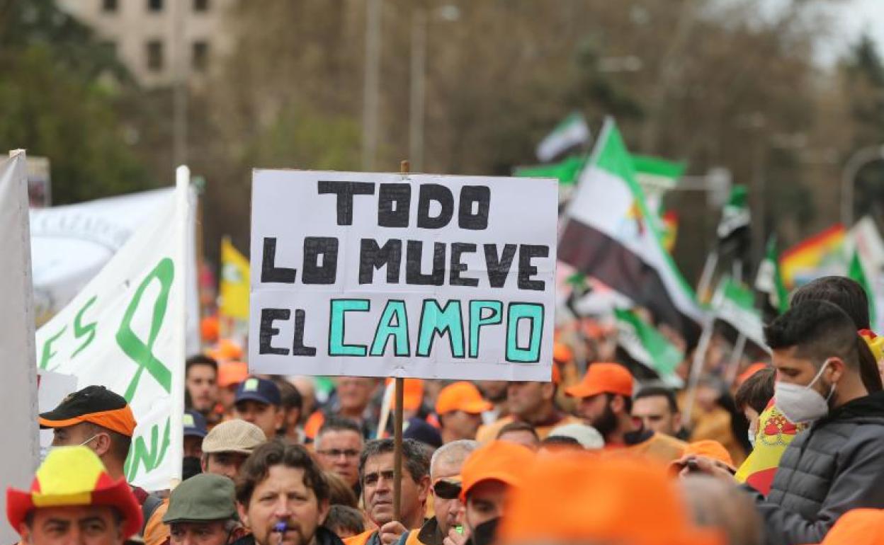 Manifestación de agricultores. 