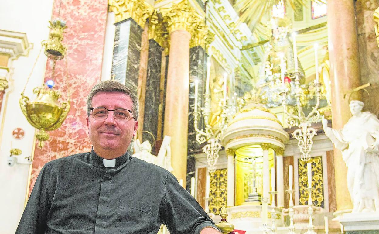 El nuevo rector en la Basílica. 