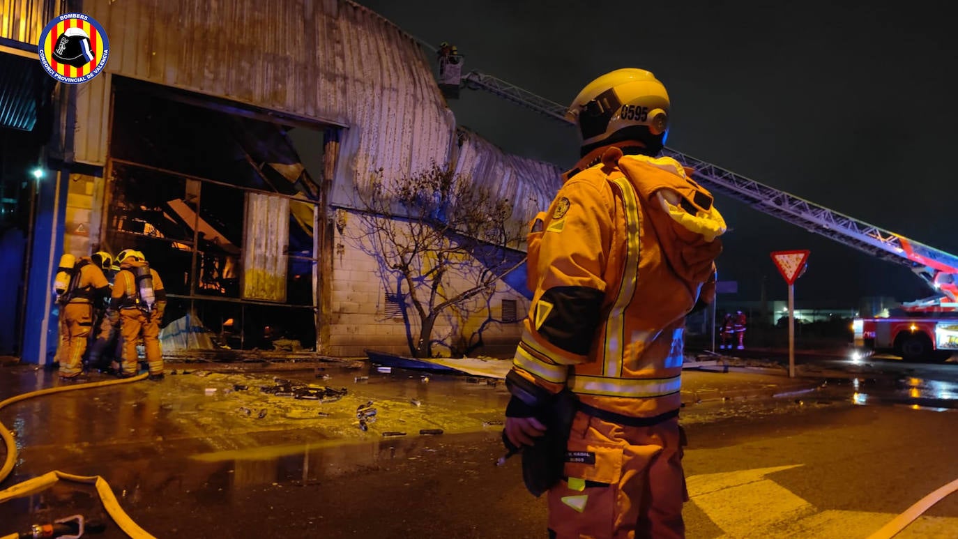 Incendio en una 