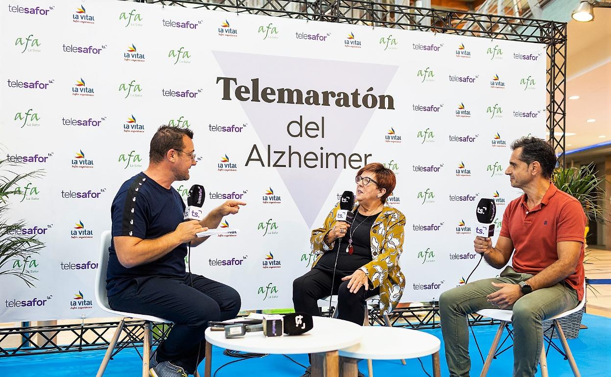 Un instante del Telemaratón celebrado en La Vital de Gandia. 