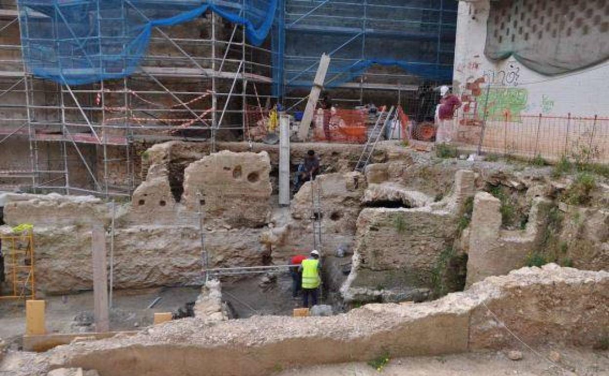 Imagen de los restos en uno de los informes de la dirección de las obras. 